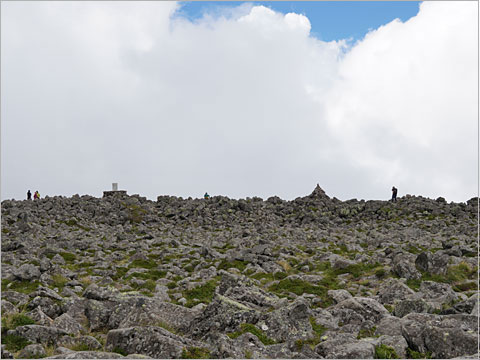 蓼科山山頂部